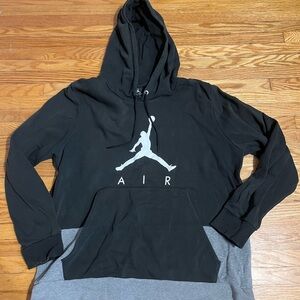 Nike Black and Gray Air Hoodie